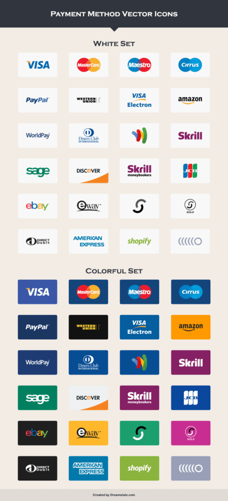 free payment method icons